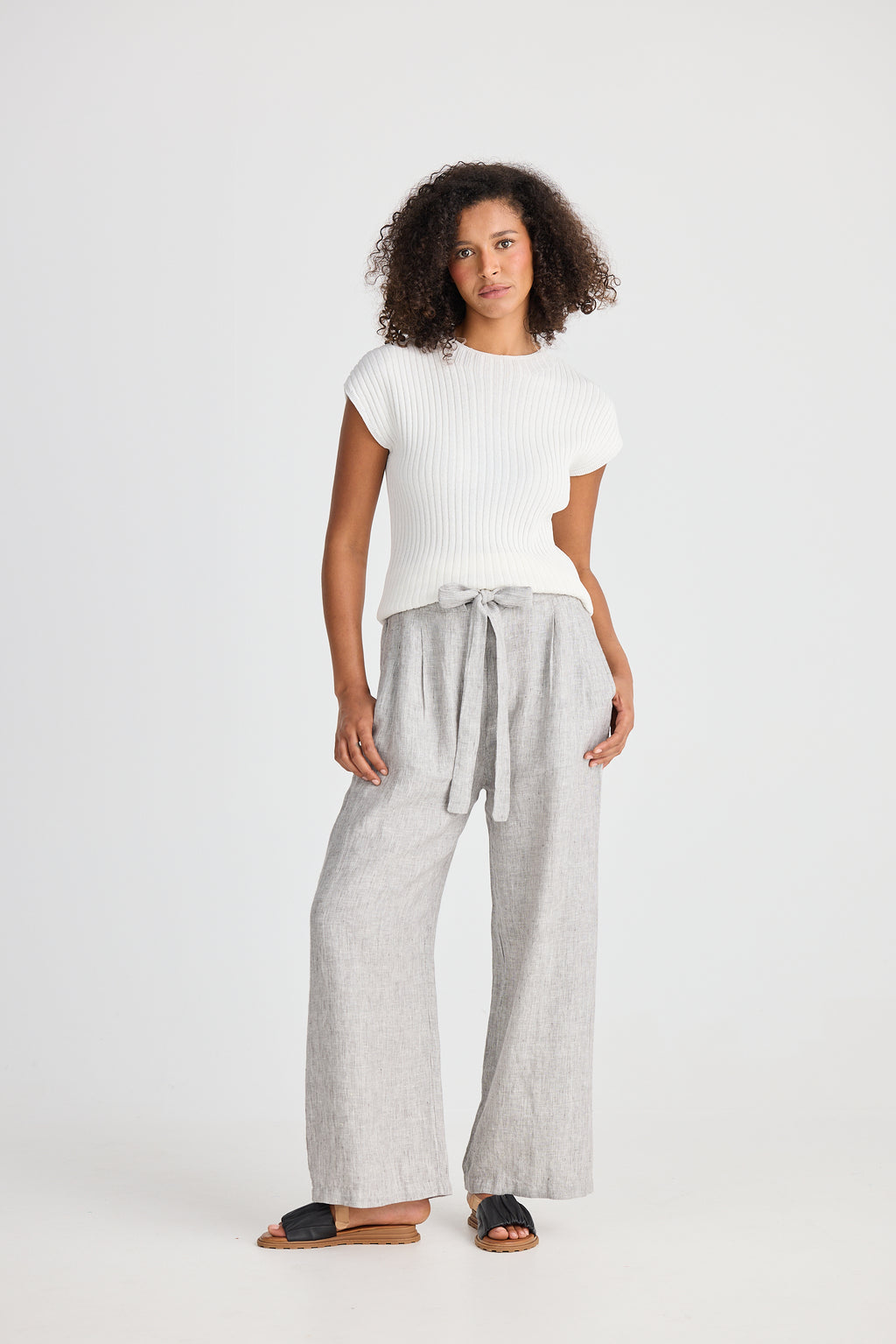 Dickens Pants Charcoal Fleck