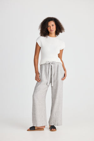 Dickens Pants Charcoal Fleck