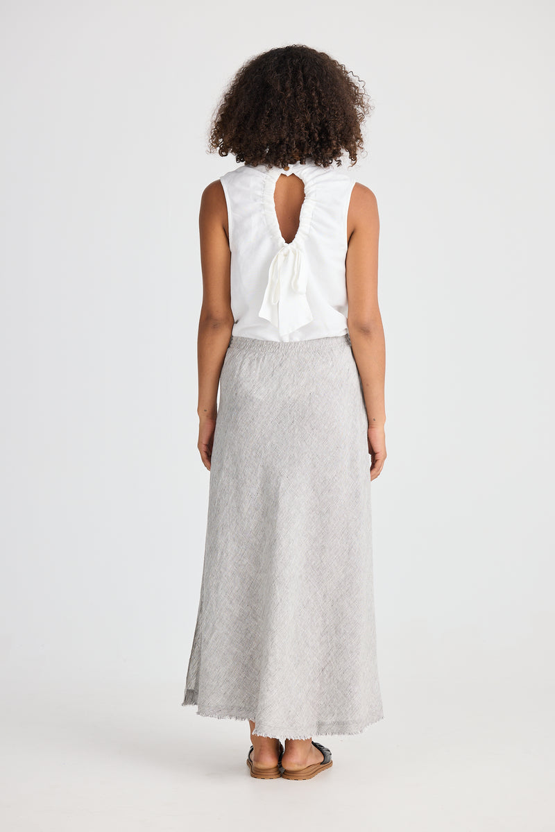 Sicily Skirt Charcoal Fleck
