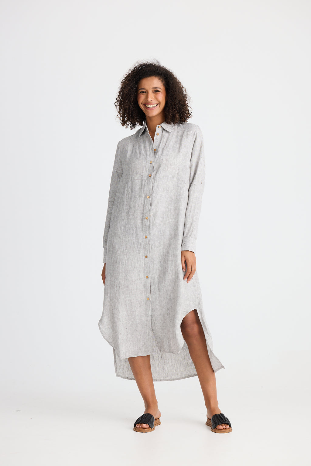 Castro Overshirt Shirt Charcoal Fleck