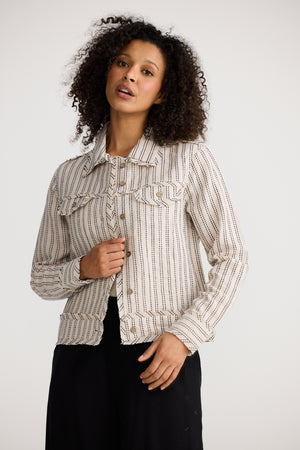 Monza Jacket Natural Stitch