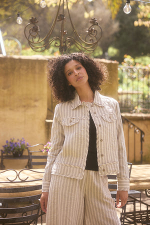 Monza Jacket Natural Stitch