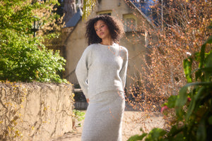 Freddie Knit Grey Marle