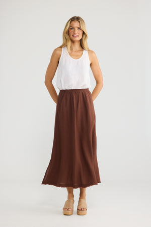 Sicily Skirt Chocolate