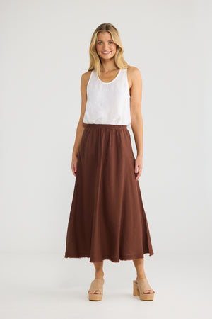 Sicily Skirt Chocolate