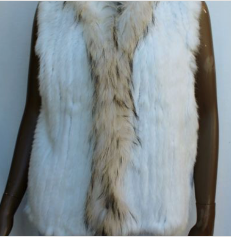 Classic Short Fur Vest White