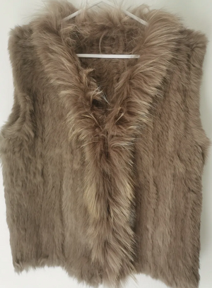 Classic Short Fur Vest Mocha