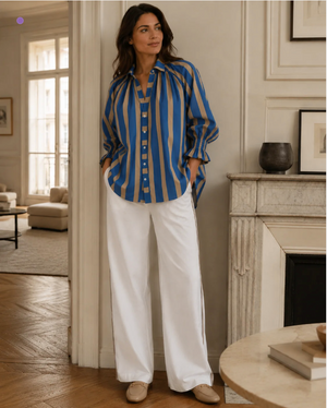 Stripe Shirt Blue