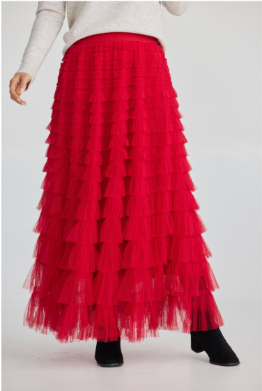 Chance Skirt Berry Red