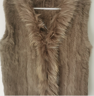 Classic Short Fur Vest Mocha