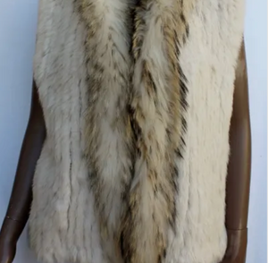 Classic Short Fur Vest Morganite