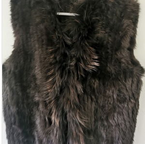 Classic Short Fur Vest Chocolate