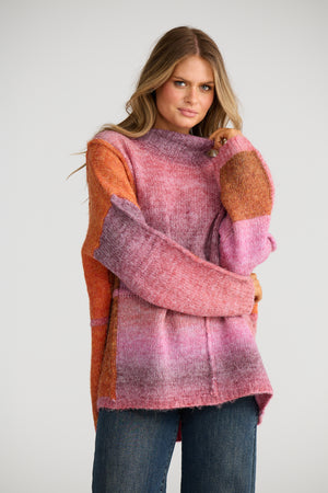Eclipse Knit Pink/Orange