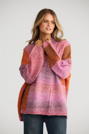 Eclipse Knit Pink/Orange