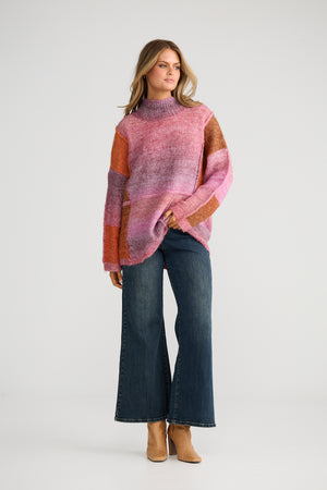 Eclipse Knit Pink/Orange