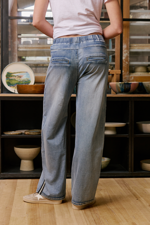 Glam Track Pant Silver Stripe