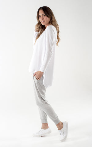Esther Long Sleeve T-shirt White