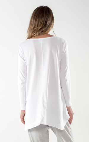 Esther Long Sleeve T-shirt White